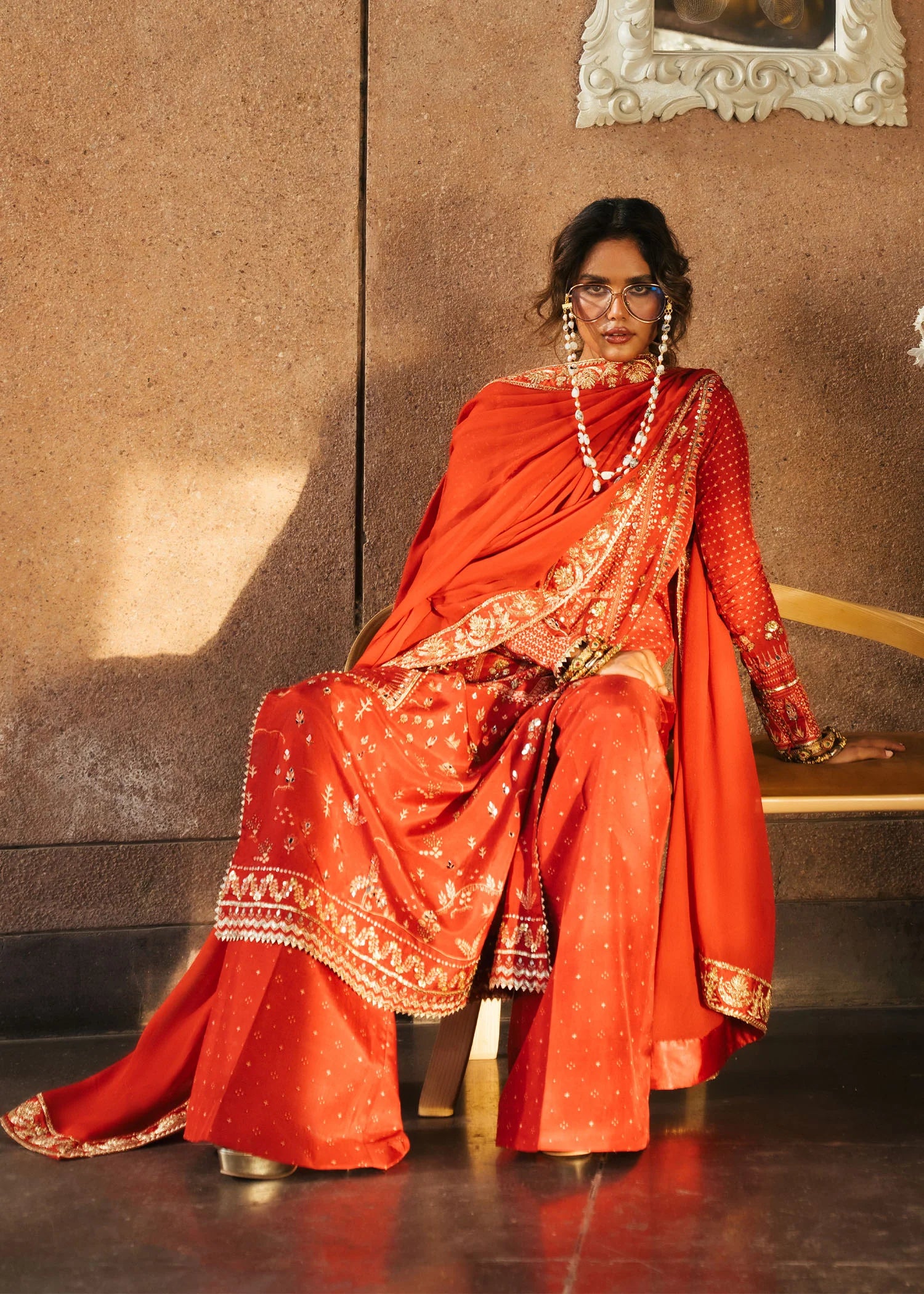 CRIMSON WEDDING PATAKHA SCARLET 3PC