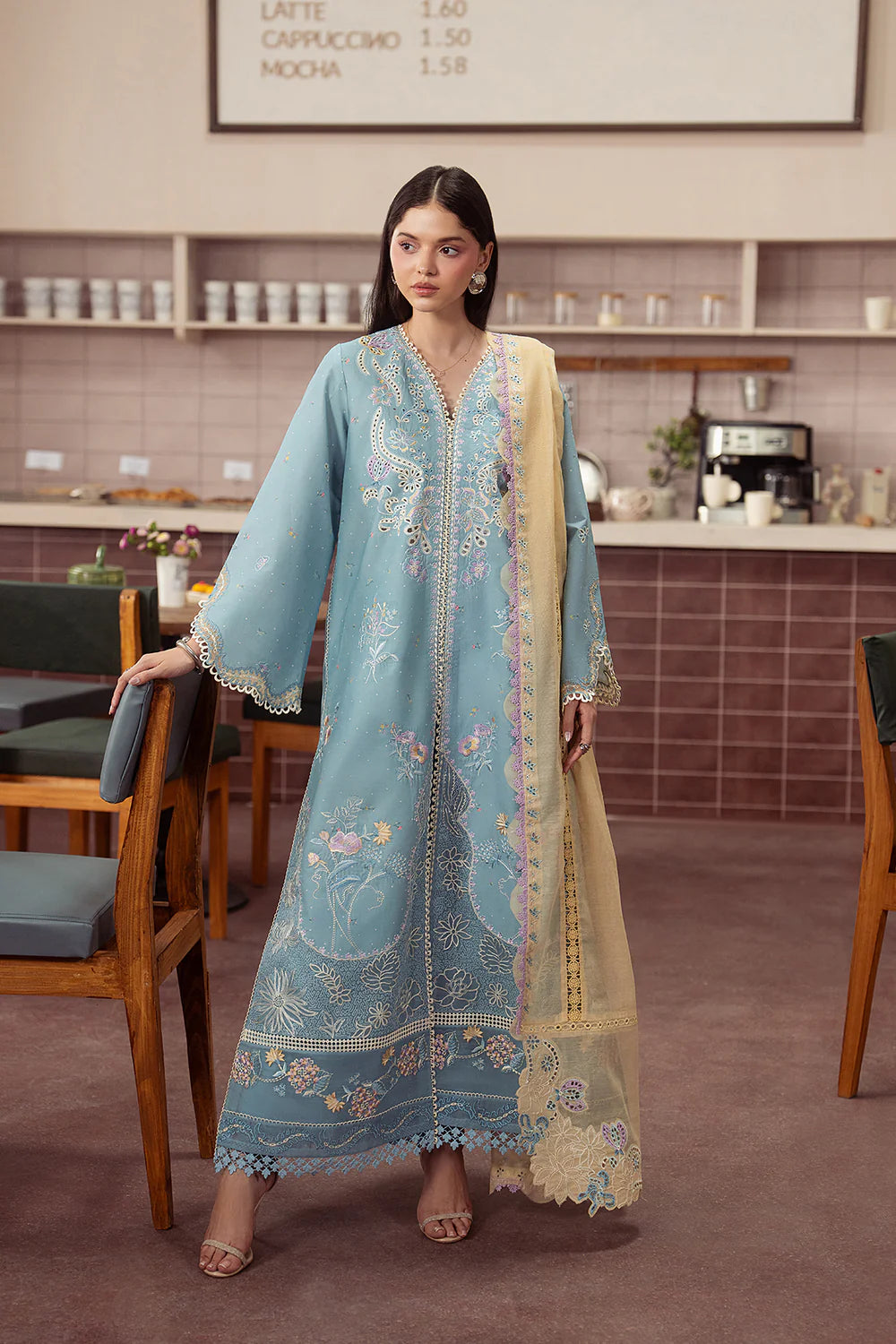 AYZEL BREWED LUXURY LAWN EMBERL