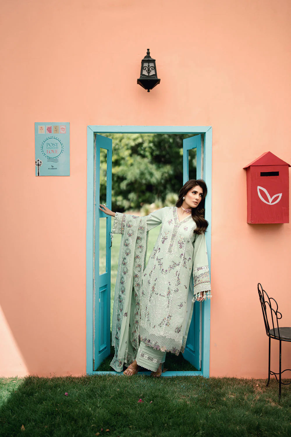 FLORENT EMBROIDERED LAWN  FED-4A