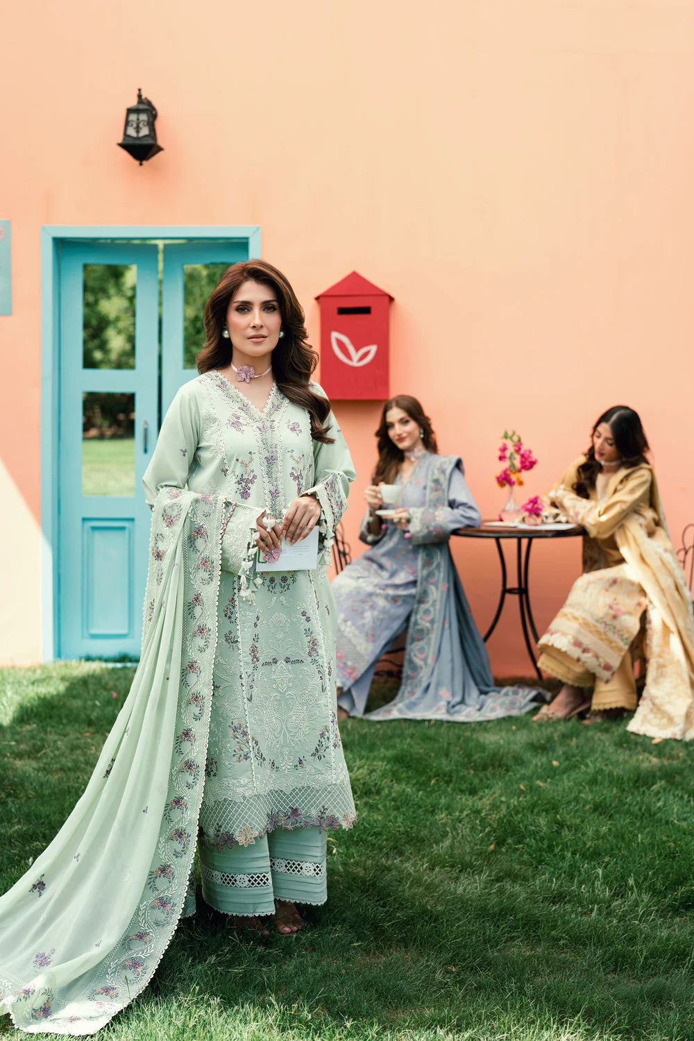 FLORENT EMBROIDERED LAWN  FED-4A