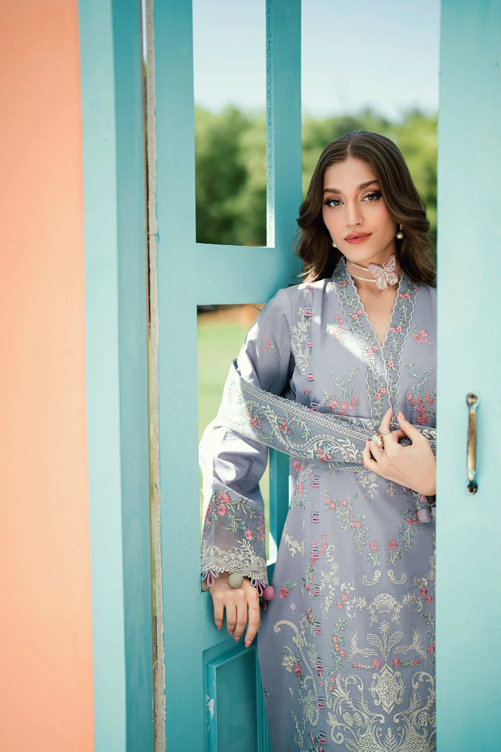 FLORENT EMBROIDERED LAWN  FED-4B