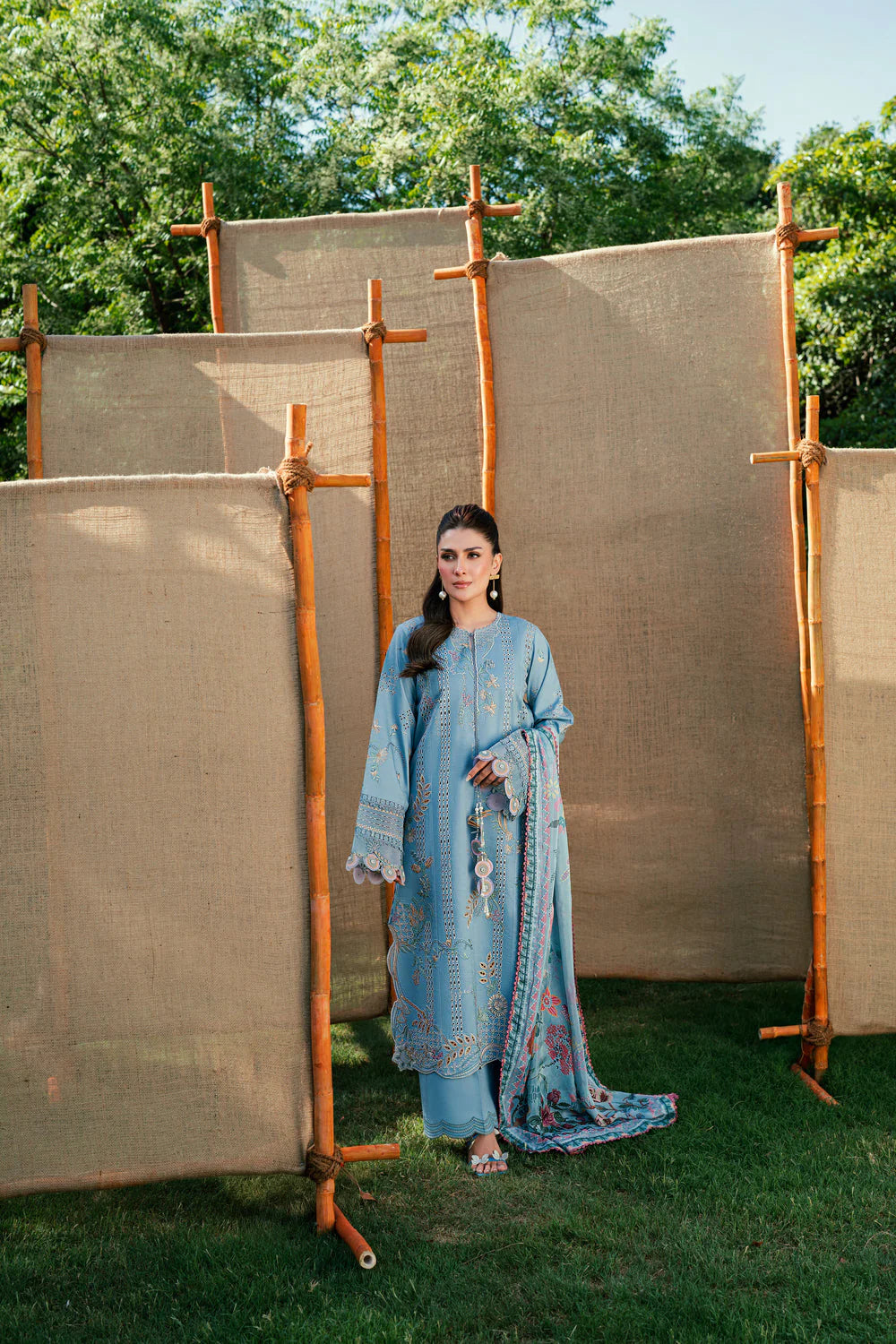 STITCHED BY CC FLORENT EMBROIDERED LAWN  FED-7B 3PC