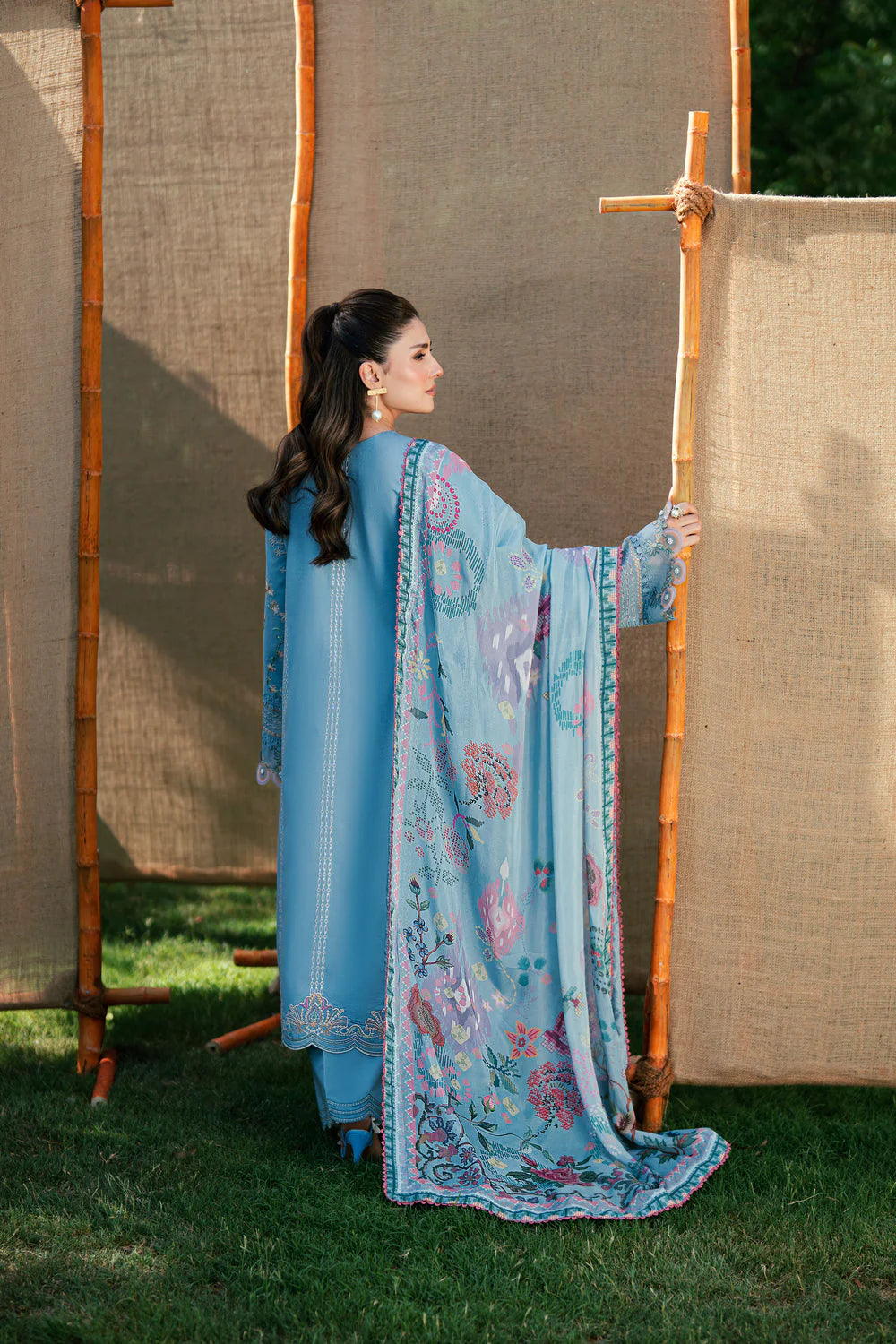 STITCHED BY CC FLORENT EMBROIDERED LAWN  FED-7B 3PC