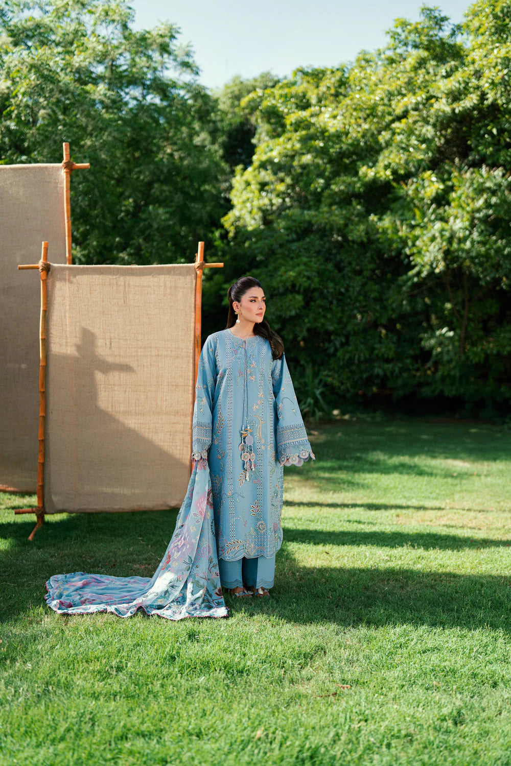 STITCHED BY CC FLORENT EMBROIDERED LAWN  FED-7B 3PC