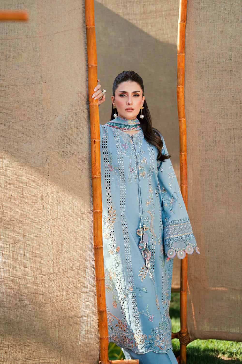 STITCHED BY CC FLORENT EMBROIDERED LAWN  FED-7B 3PC