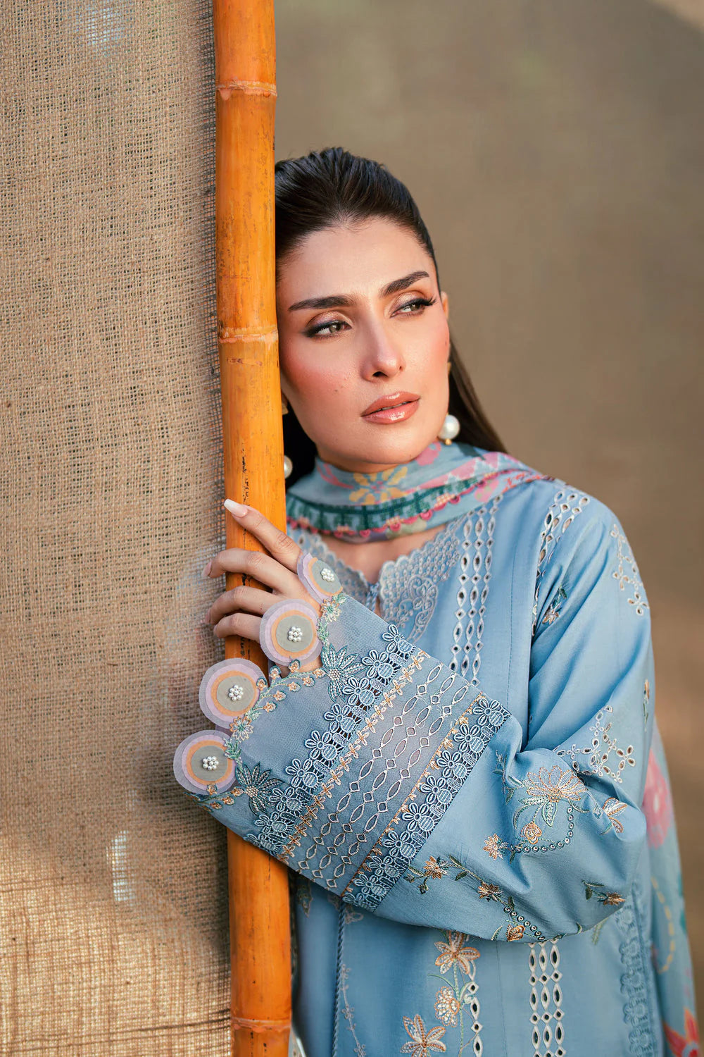 STITCHED BY CC FLORENT EMBROIDERED LAWN  FED-7B 3PC