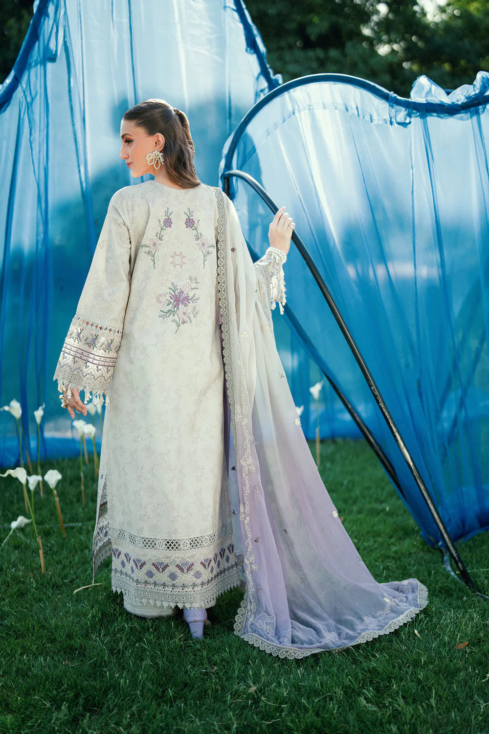 FLORENT EMBROIDERED LAWN  FED-6B