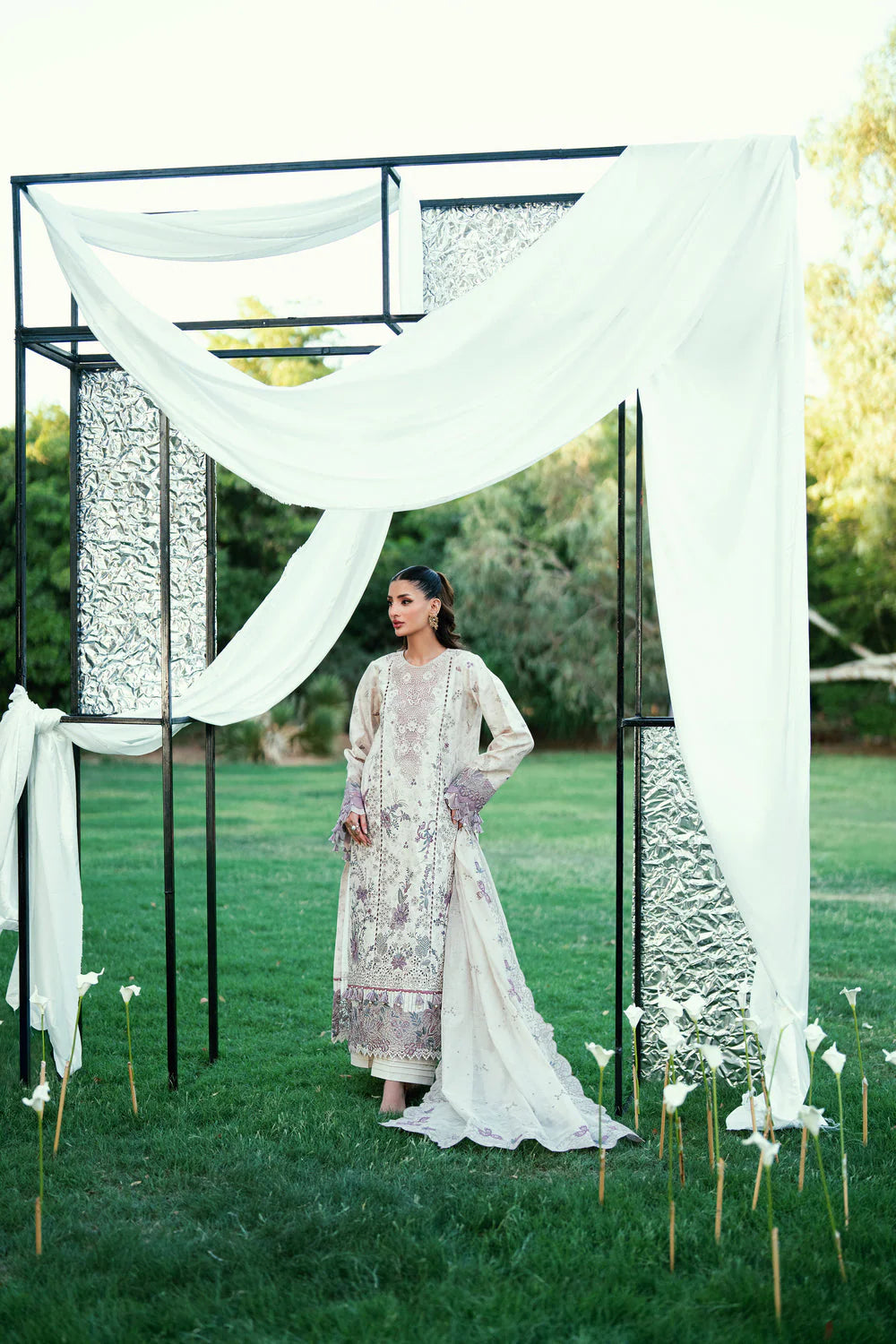 FLORENT EMBROIDERED LAWN  FED-2B