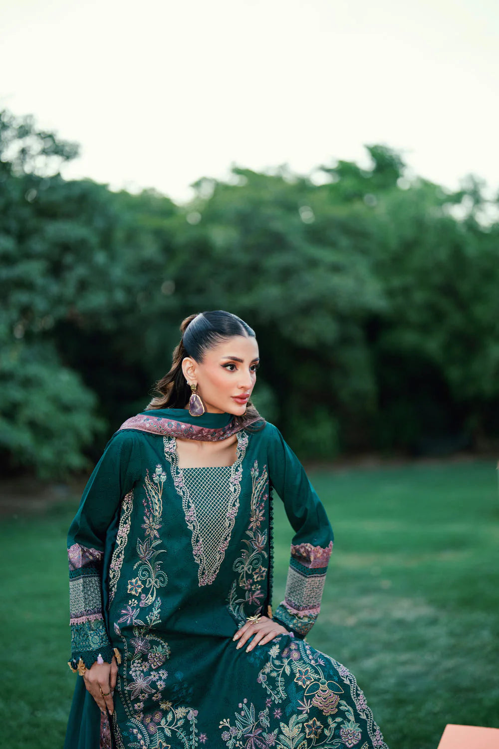 FLORENT EMBROIDERED LAWN FED-3B