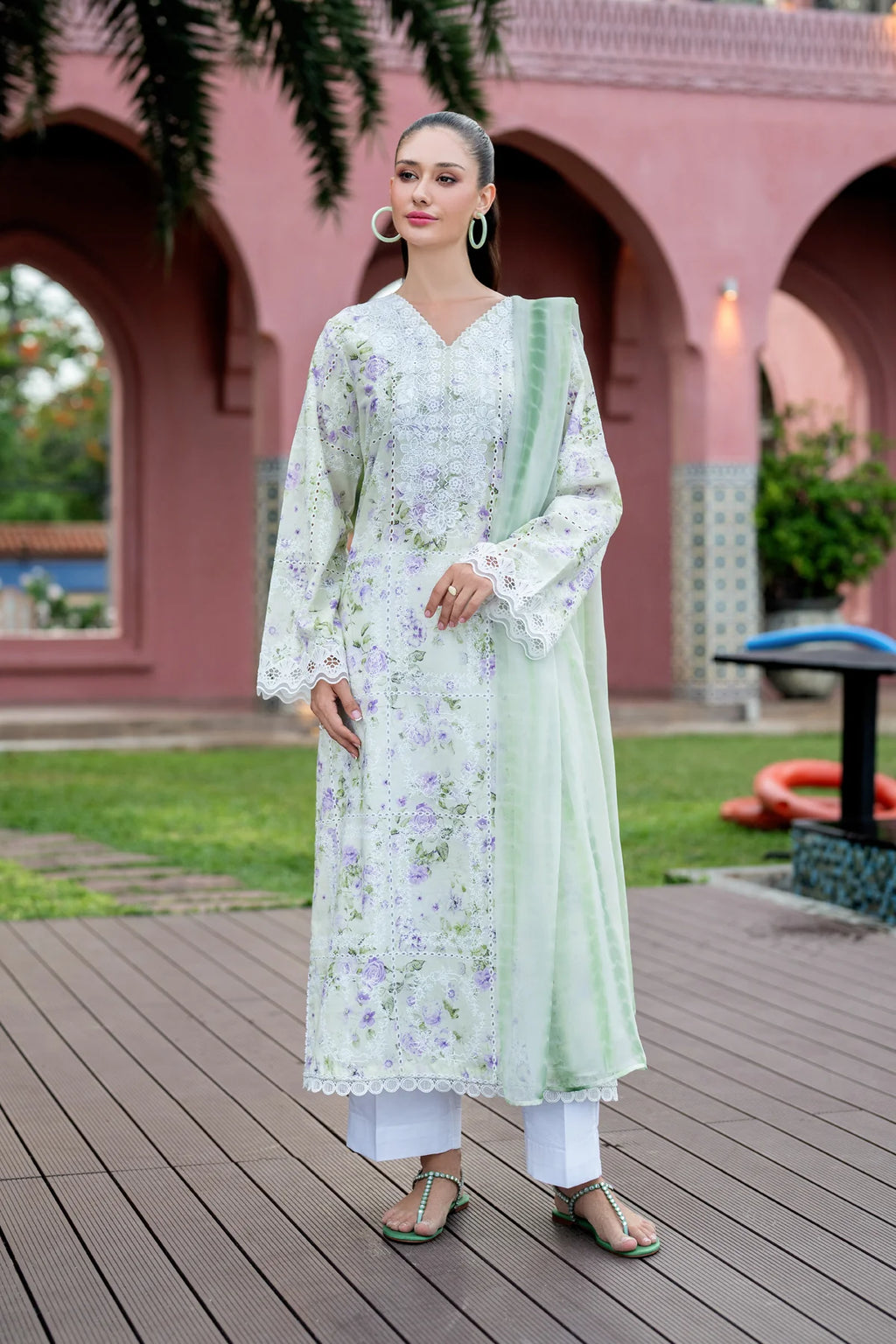 XENIA UNSTITCHED LAWN NAVYA