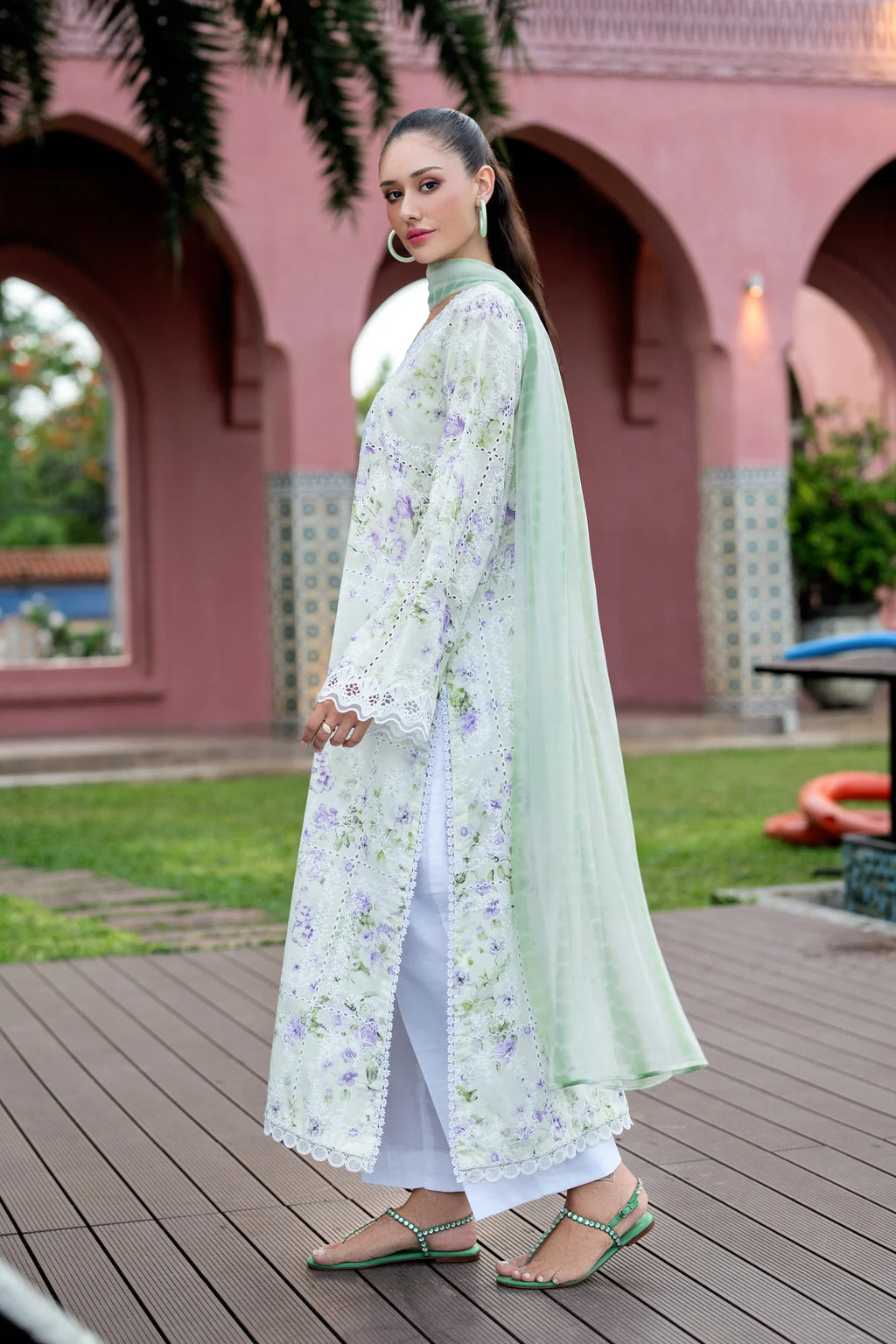 XENIA UNSTITCHED LAWN NAVYA