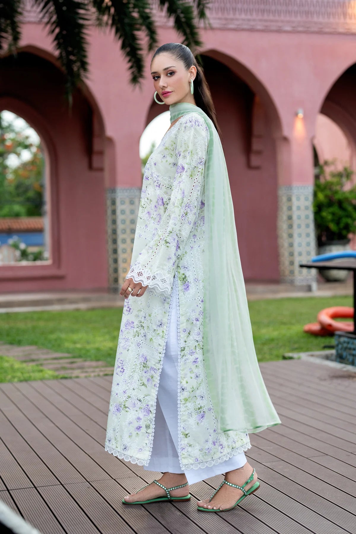 XENIA UNSTITCHED LAWN NAVYA