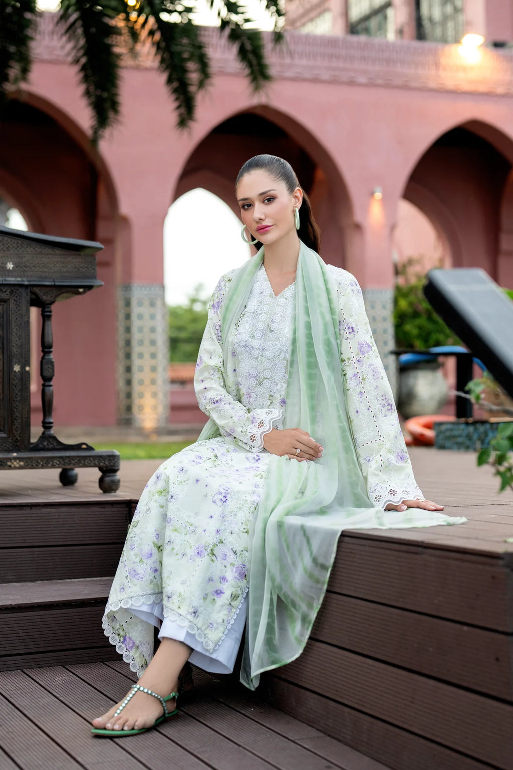 XENIA UNSTITCHED LAWN NAVYA