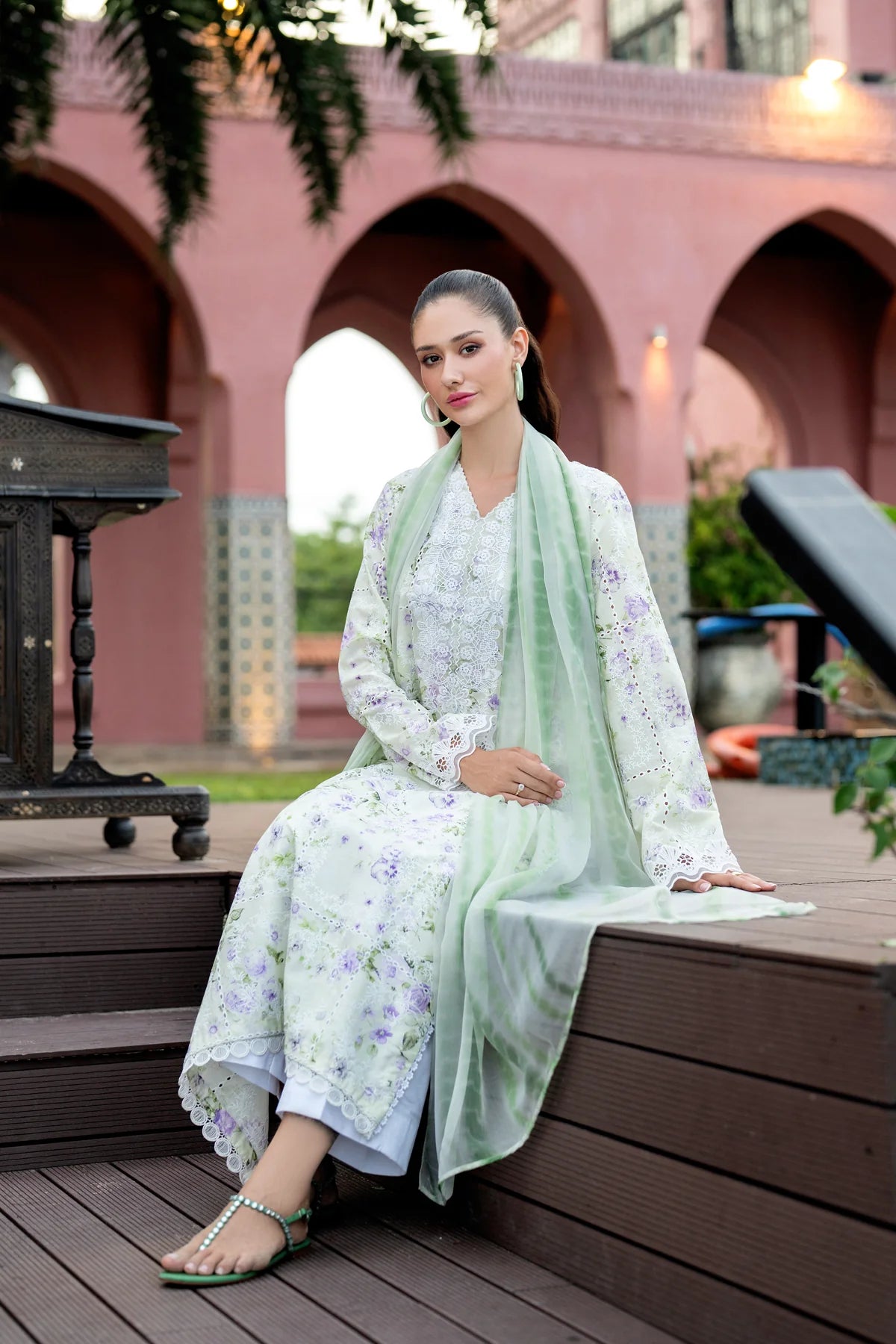 XENIA UNSTITCHED LAWN NAVYA