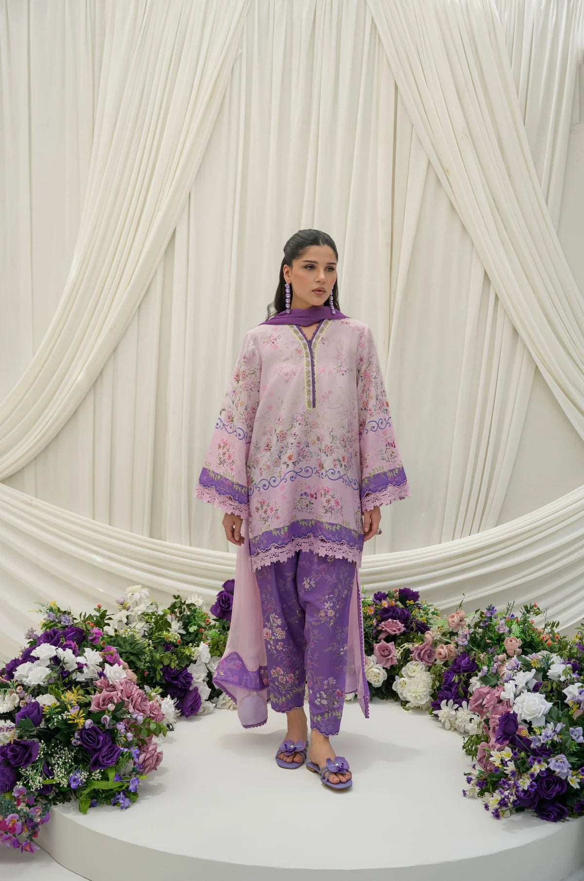 NIMRAH HAFSA VIOLET WHISPER 3PC