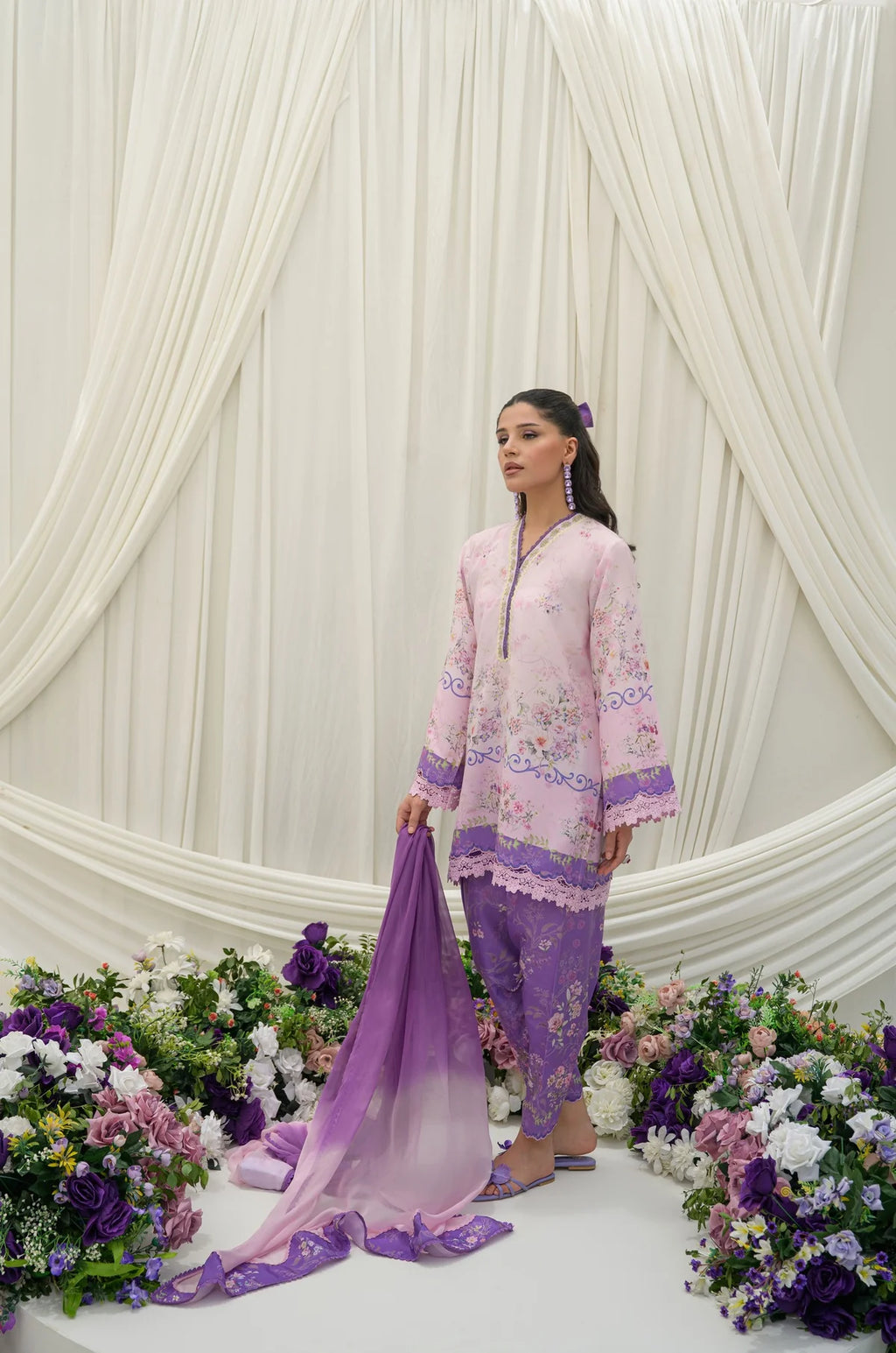NIMRAH HAFSA VIOLET WHISPER 3PC