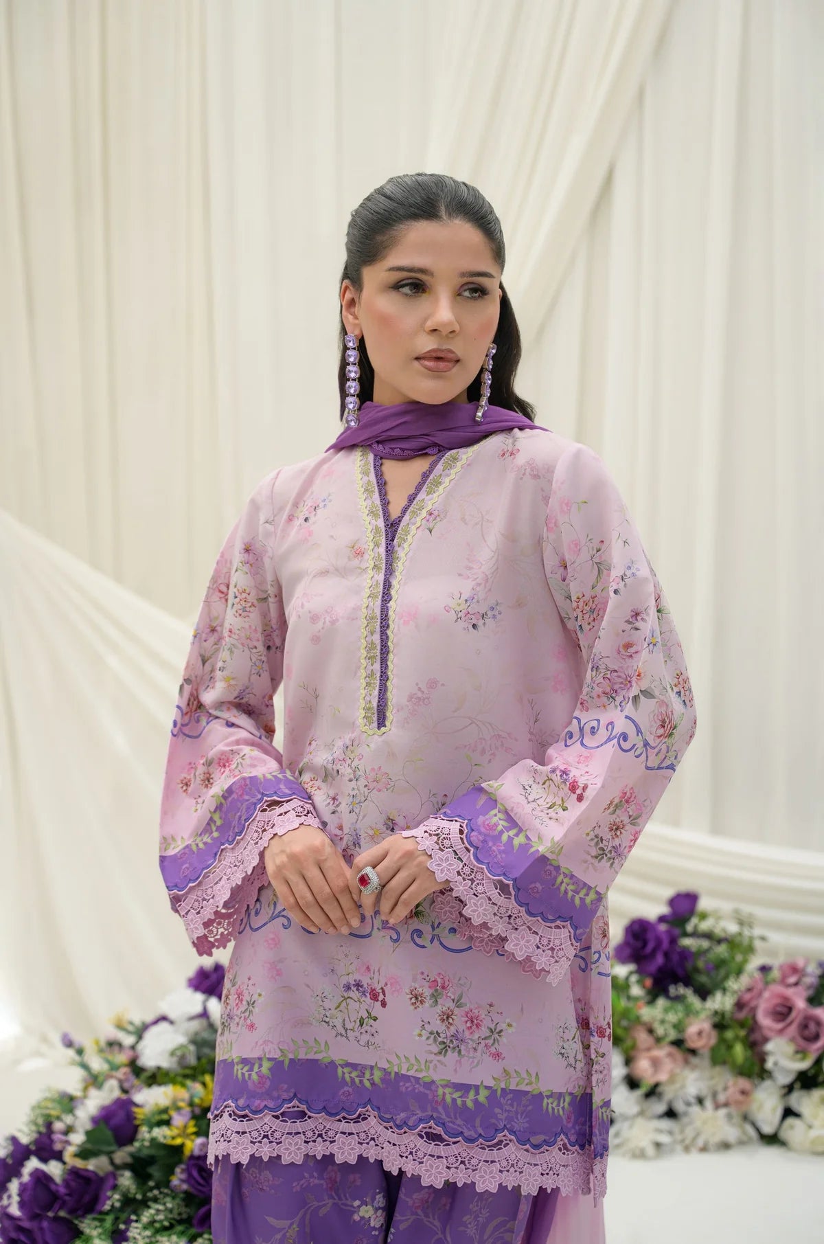 NIMRAH HAFSA VIOLET WHISPER 3PC