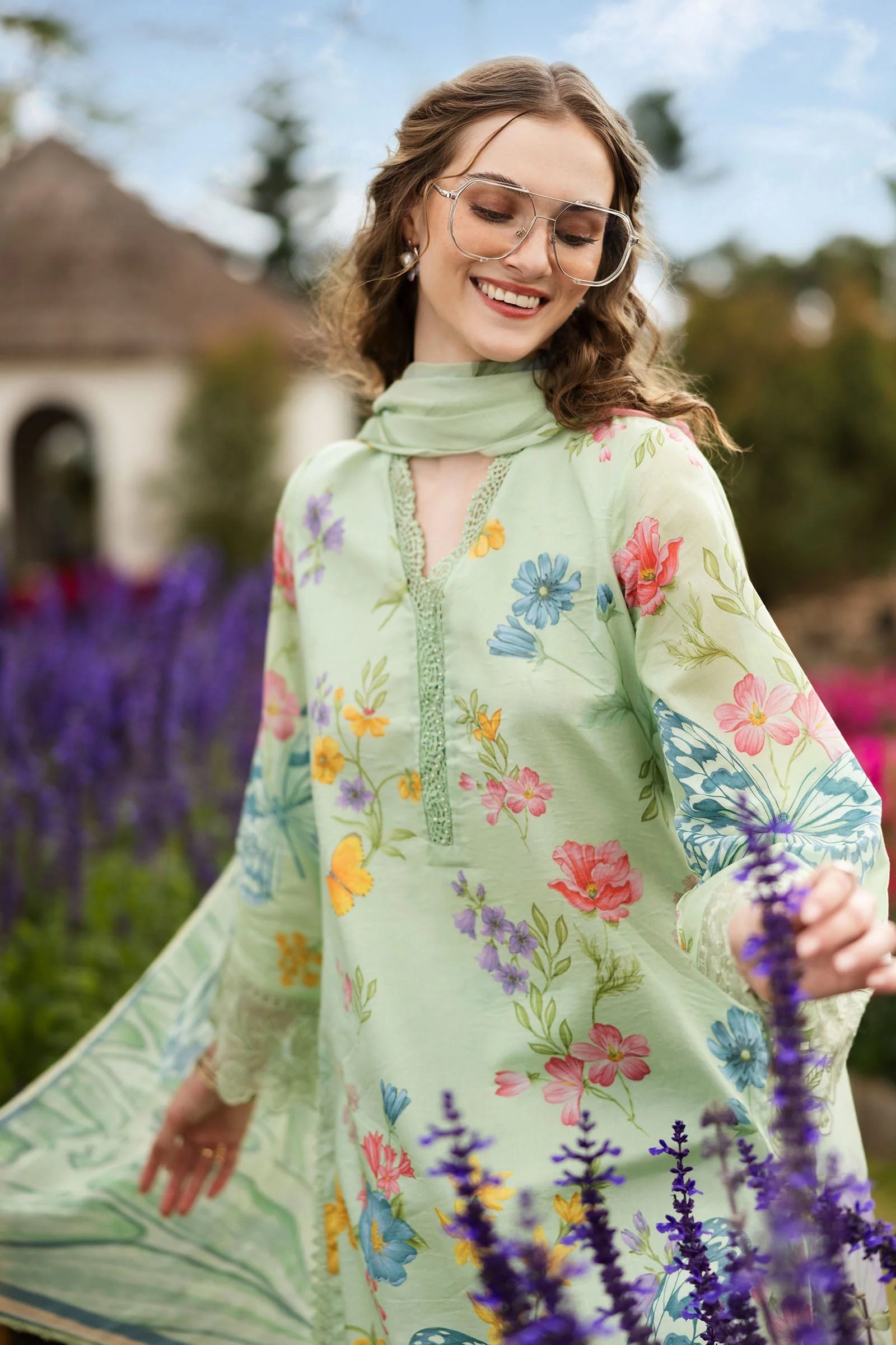 MARIA B D W-EF26-31 3PC LIGHT GREEN