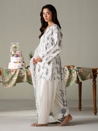 FAIZA FAISAL FNF PRINTS IVORY PETALS