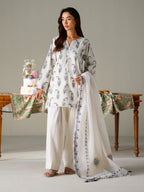 FAIZA FAISAL FNF PRINTS IVORY PETALS
