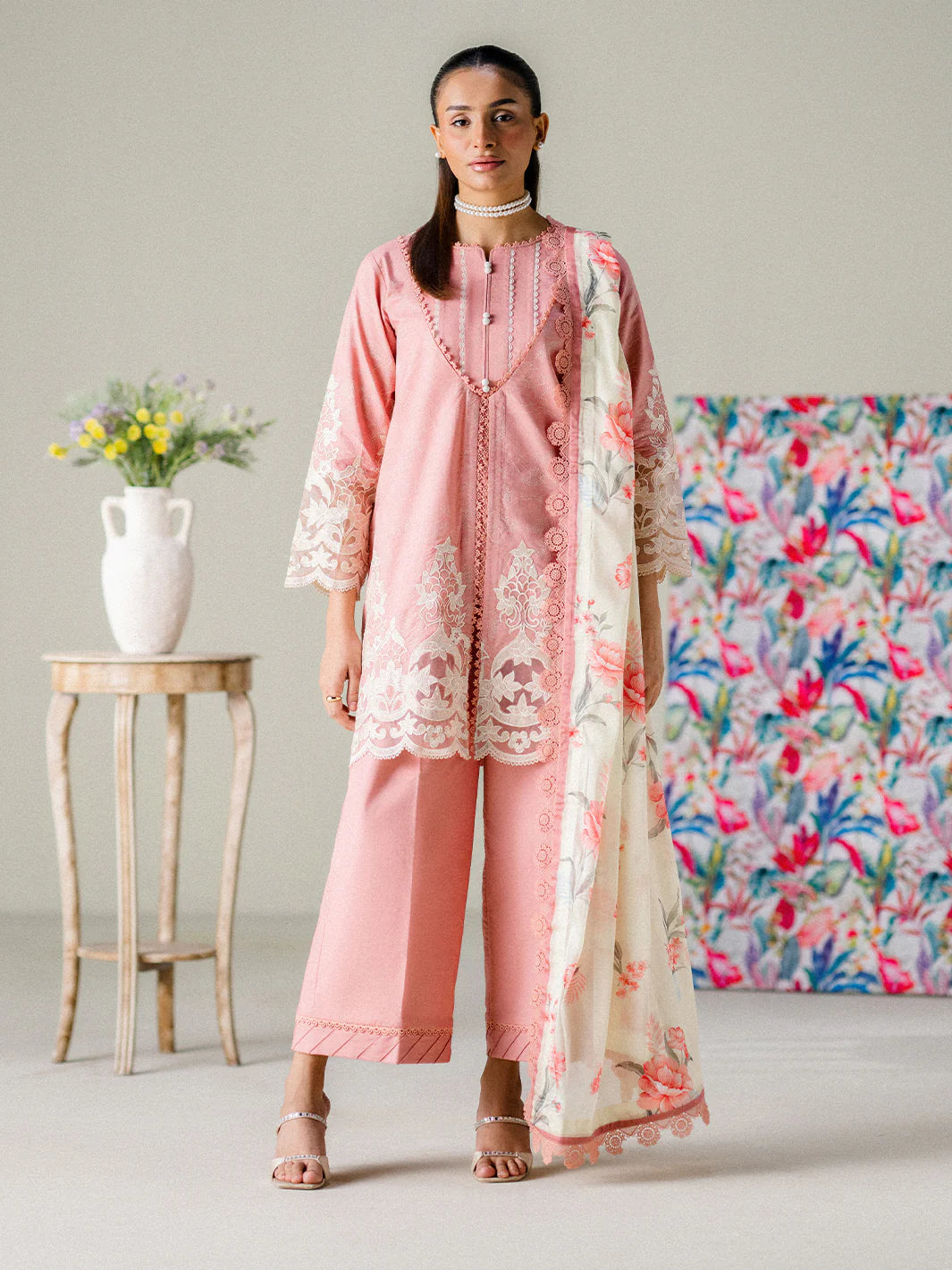 FAIZA FAISAL FNF PRINTS BLUSH HORIZON