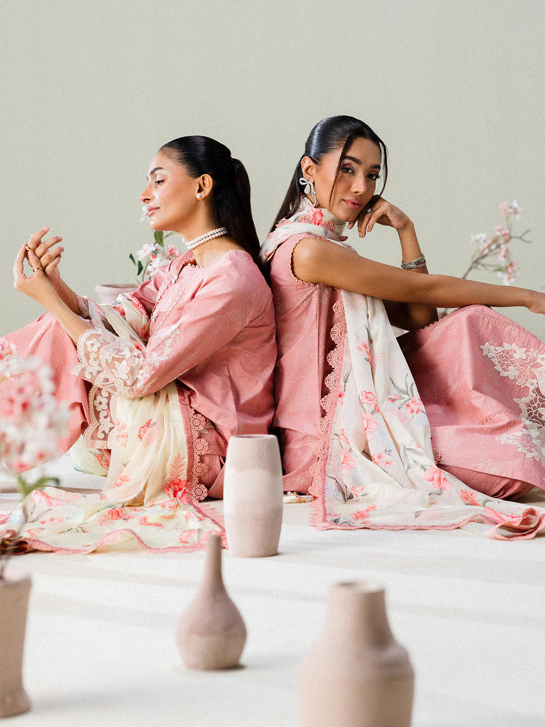 FAIZA FAISAL FNF PRINTS BLUSH HORIZON