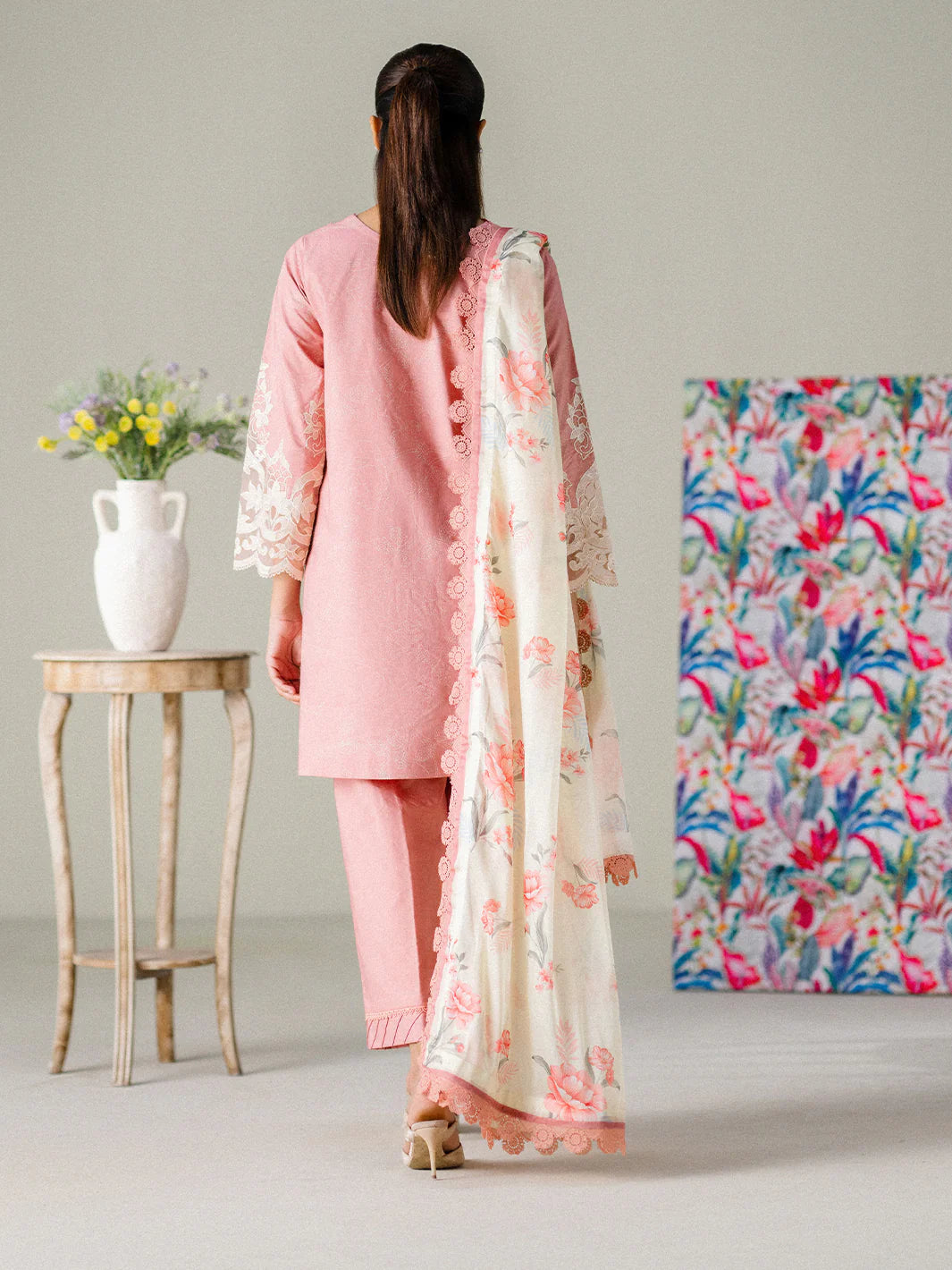 FAIZA FAISAL FNF PRINTS BLUSH HORIZON