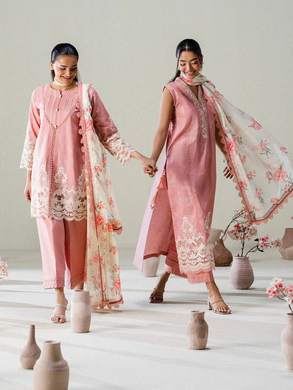 FAIZA FAISAL FNF PRINTS BLUSH HORIZON
