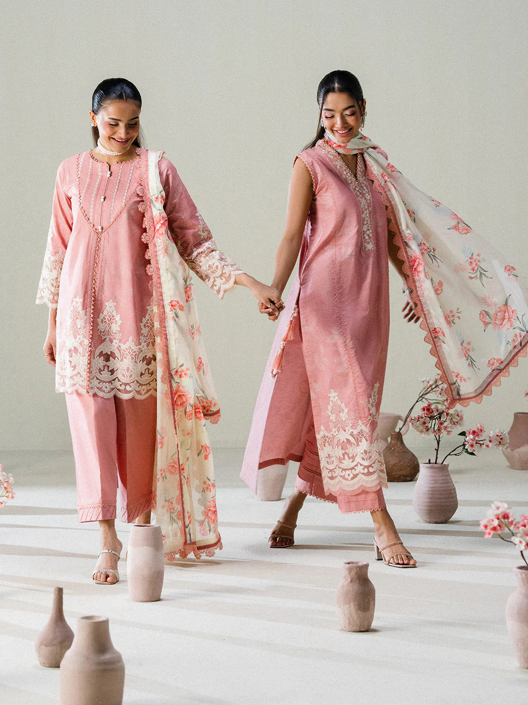 FAIZA FAISAL FNF PRINTS BLUSH HORIZON