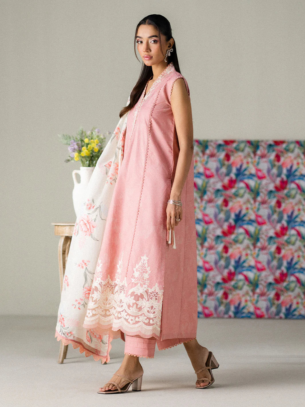 FAIZA FAISAL FNF PRINTS BLUSH HORIZON