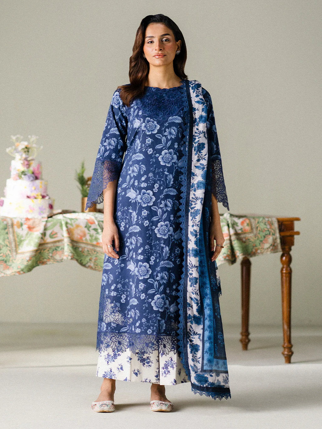 FAIZA FAISAL FNF PRINTS MIDNIGHT MEADOW
