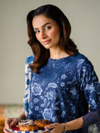 FAIZA FAISAL FNF PRINTS MIDNIGHT MEADOW
