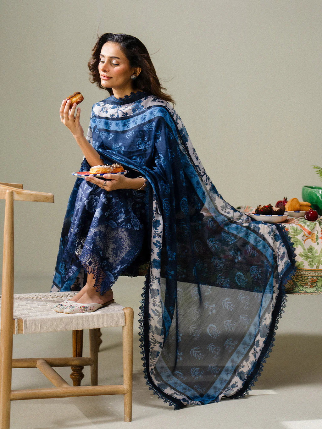 FAIZA FAISAL FNF PRINTS MIDNIGHT MEADOW