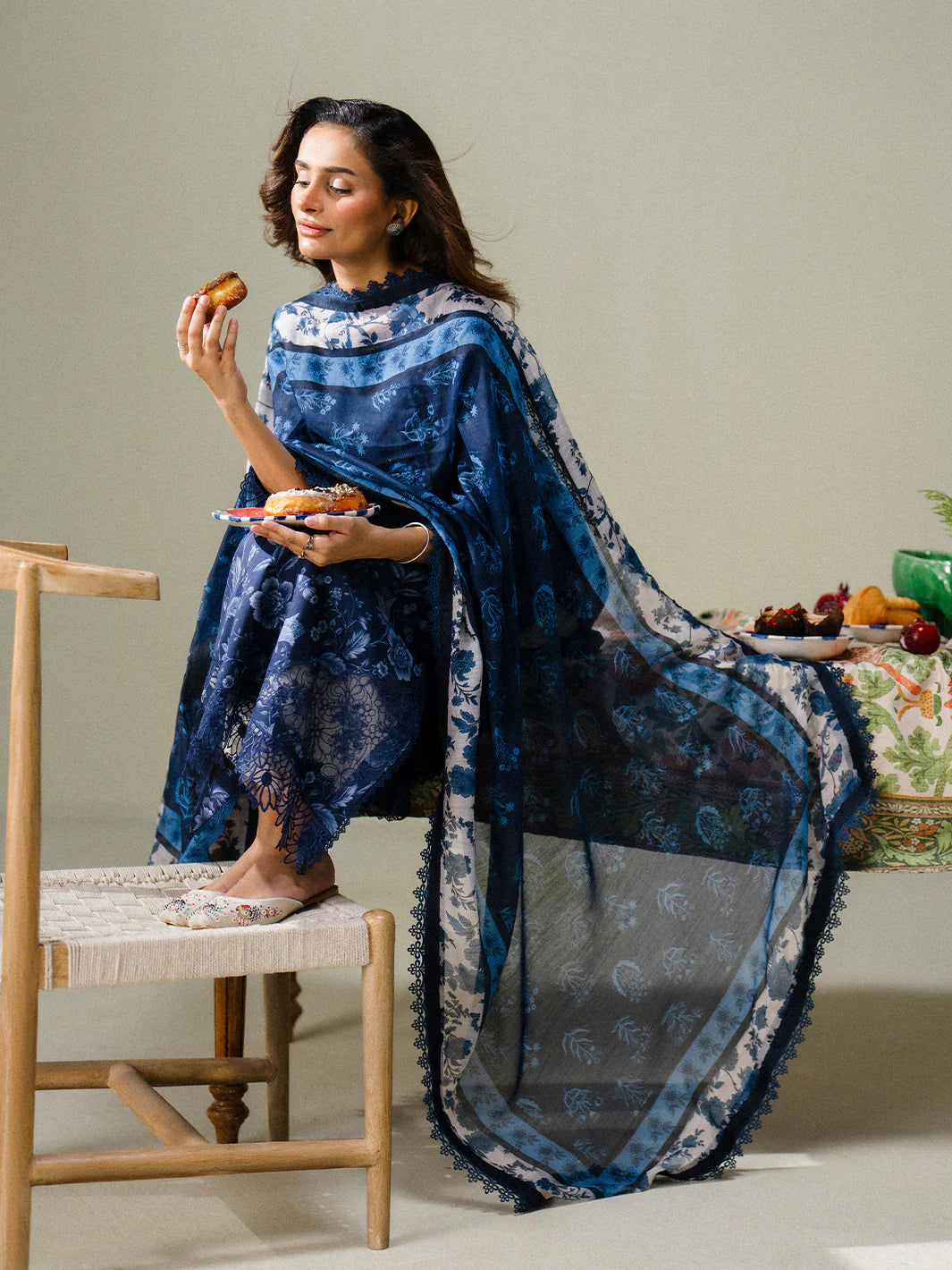 FAIZA FAISAL FNF PRINTS MIDNIGHT MEADOW