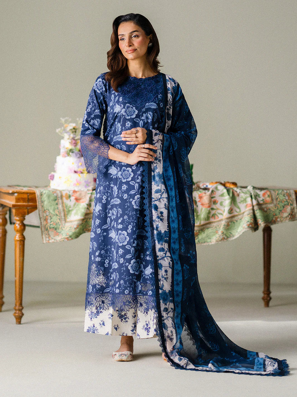 FAIZA FAISAL FNF PRINTS MIDNIGHT MEADOW