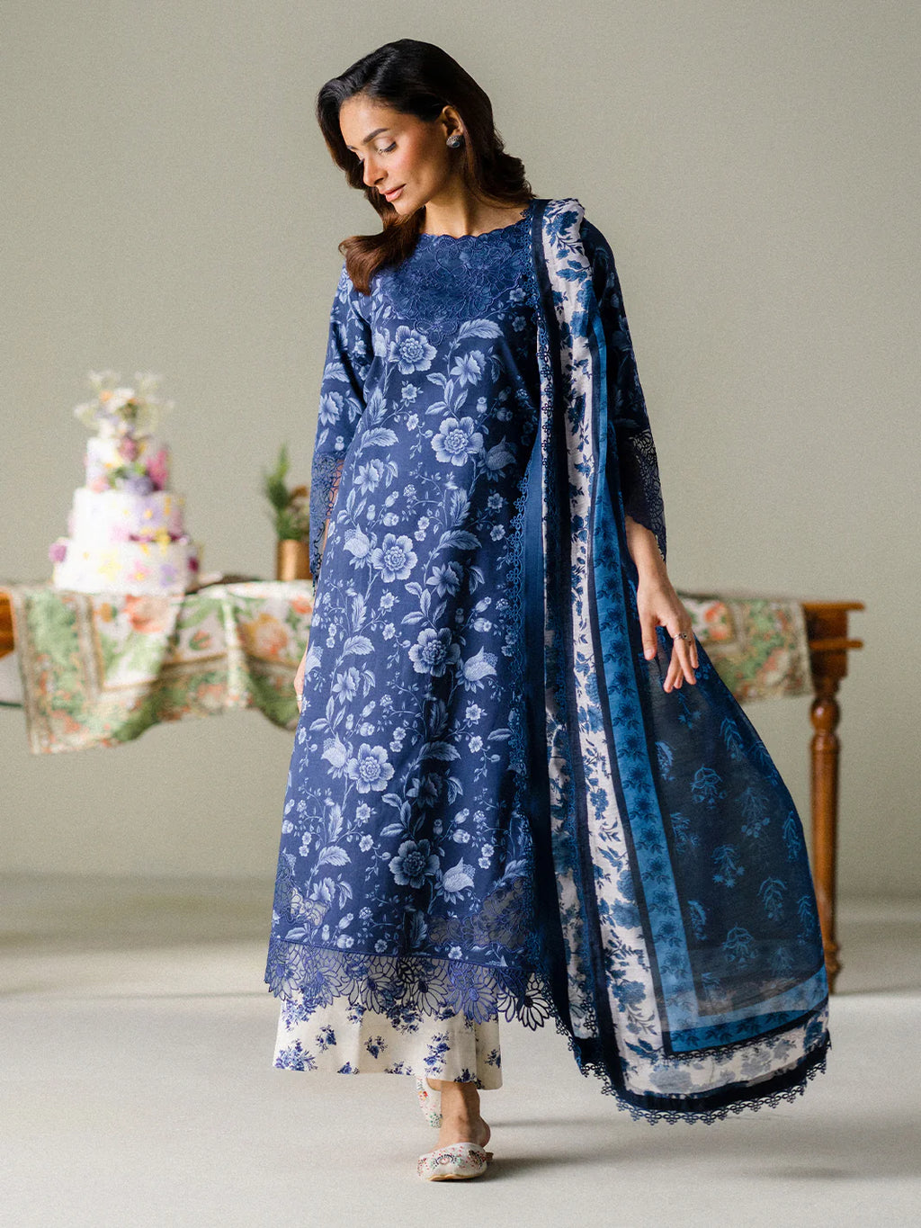 FAIZA FAISAL FNF PRINTS MIDNIGHT MEADOW