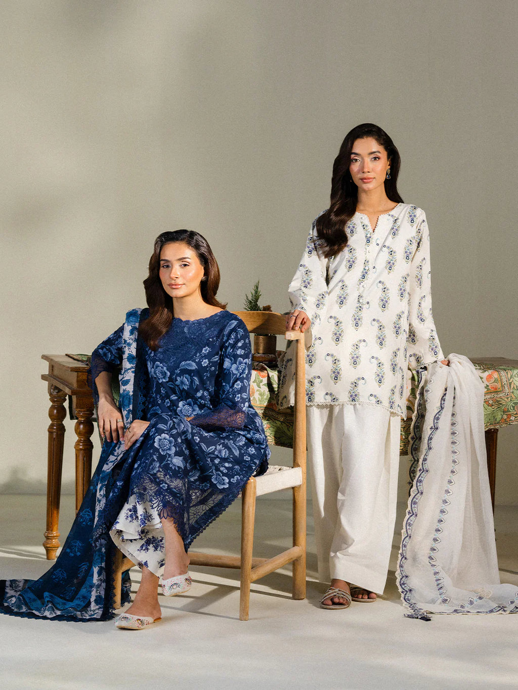 FAIZA FAISAL FNF PRINTS MIDNIGHT MEADOW