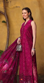 NOOR BY SAADIA ASAD LUXURY EID SCHIFFLI LASERKARI D-04