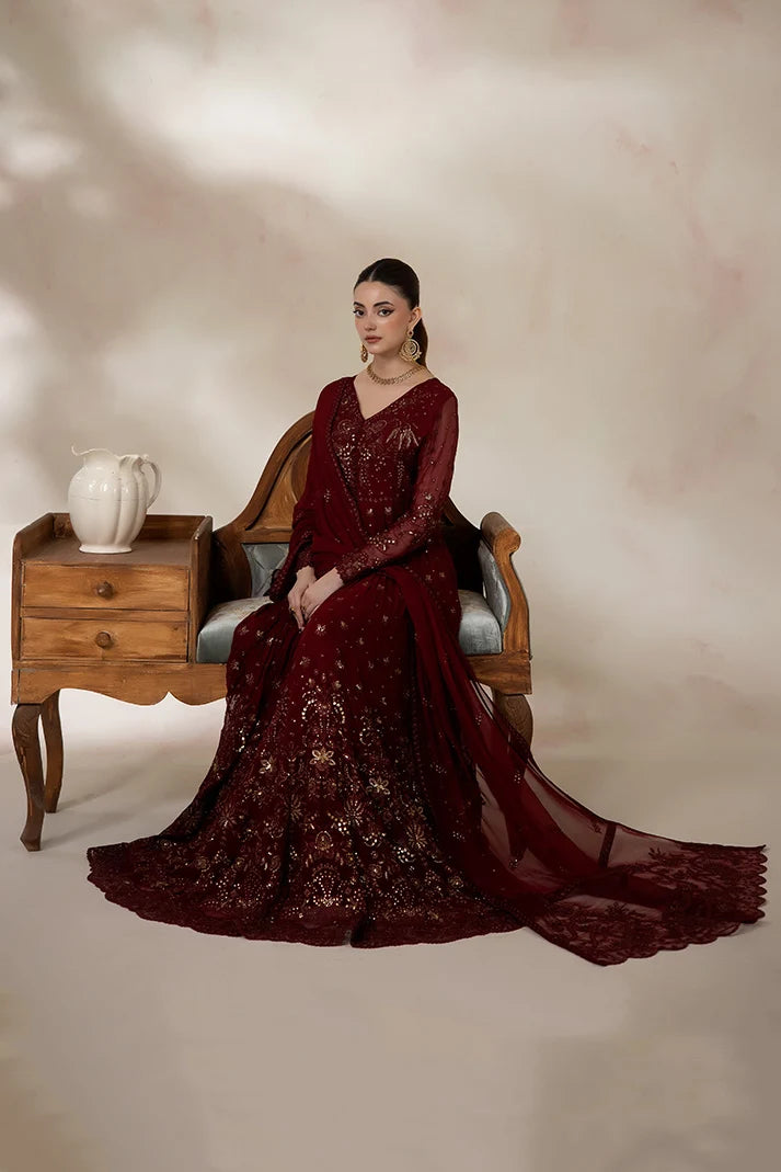 IMROZIA LA’FIORA CHIFFON AMARANTE