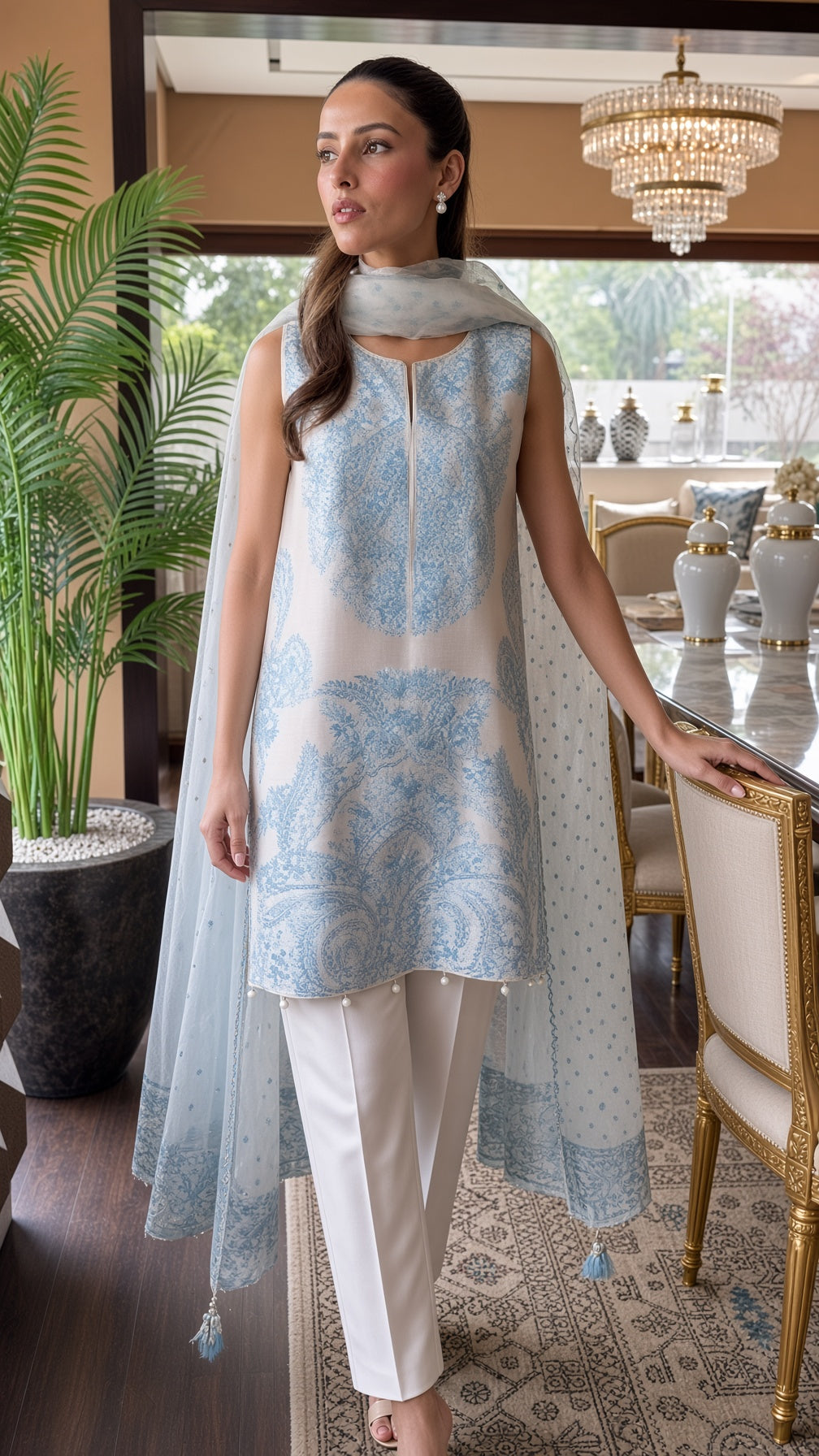 RIFFAT & SANA II-9 OFF WHITE 3PC