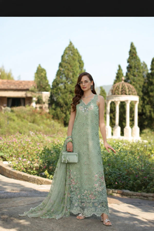 NOOR BY SAADIA ASAD LUXURY SCHIFFLI LASERKARI D7 - B