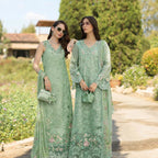 NOOR BY SAADIA ASAD LUXURY SCHIFFLI LASERKARI D7 - B