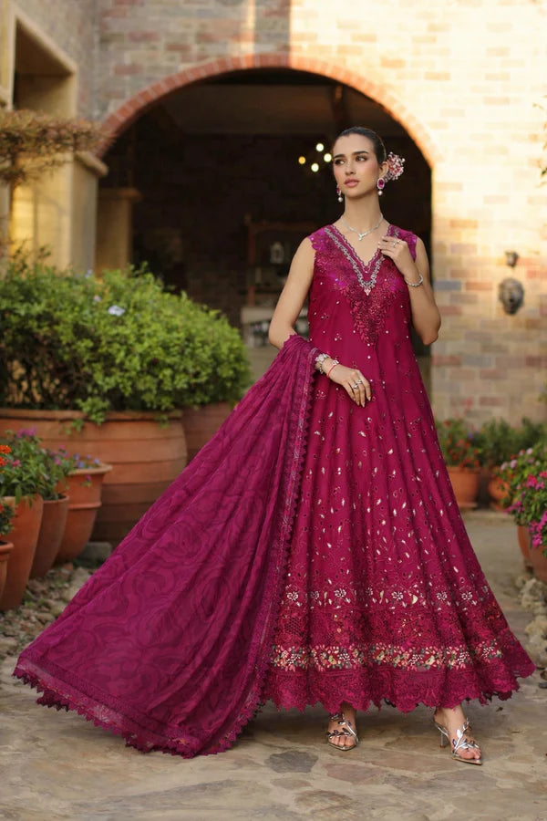 NOOR BY SAADIA ASAD LUXURY SCHIFFLI LASERKARI D6 - A