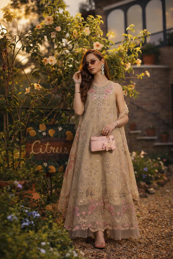 NOOR BY SAADIA ASAD LUXURY SCHIFFLI LASERKARI D9 - B