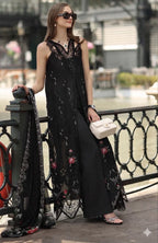 STITCHED BY CC NOOR BY SAADIA ASAD LUXE CHIKANKARI D-05 3PC