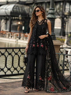 STITCHED BY CC NOOR BY SAADIA ASAD LUXE CHIKANKARI D-05 3PC