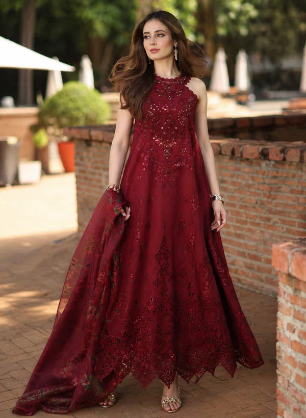 NOOR BY SAADIA ASAD LUXURY EID SCHIFFLI LASERKARI D-12