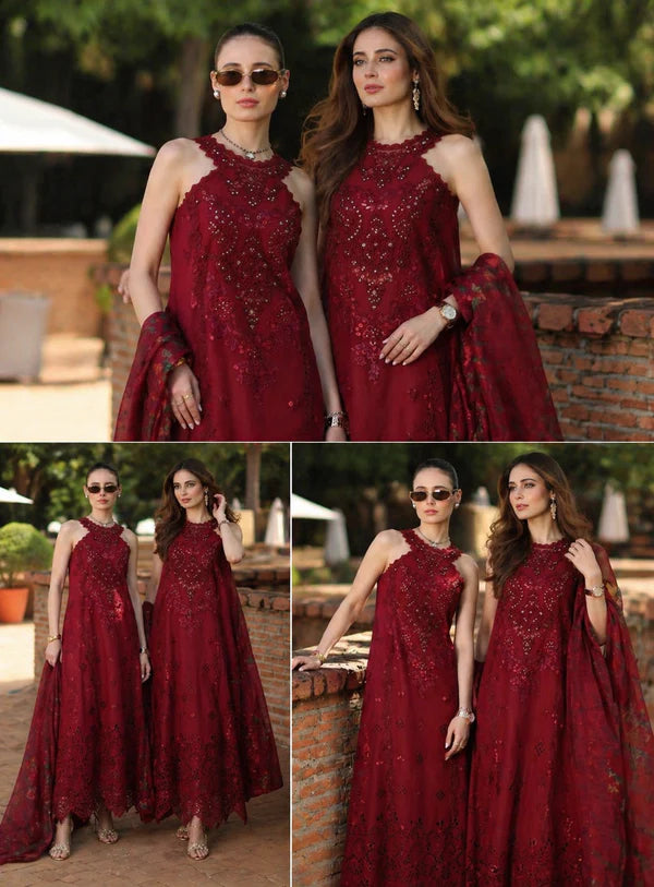 NOOR BY SAADIA ASAD LUXURY EID SCHIFFLI LASERKARI D-12