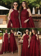 NOOR BY SAADIA ASAD LUXURY EID SCHIFFLI LASERKARI D-12