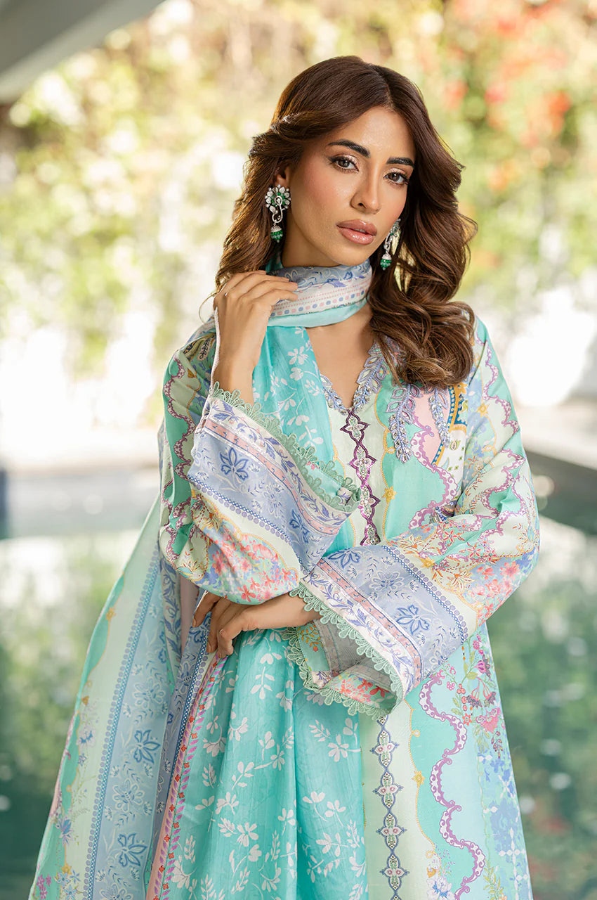 SARAH SHEERAZ CELADON MIST 3PC
